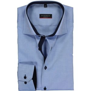 ETERNA - Modern Fit - Overhemd - Lichtblauw - Katoen - Fijn Oxford