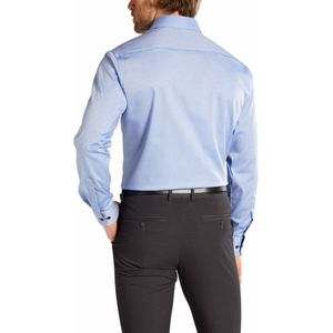 ETERNA - Modern Fit - Overhemd - Lichtblauw - 100% Katoen - Strijkvrij