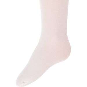 EWERS Fijne baby- en kindermaillot, katoen, 80 DEN, voor meisjes, gemaakt in Europa, panty, fijne panty, wit, 80-86