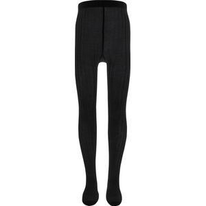 EWERS - Kindermaillot - Zwart - Ribstructuur - Katoenen Panty - Made in Europe