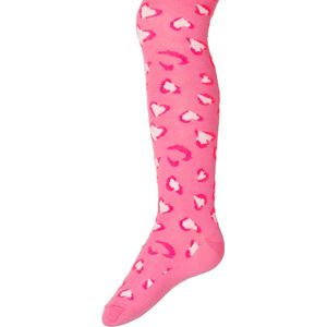 Kindermaillot Roze met Wildlifeprint in vorm van hartjes - 98/104