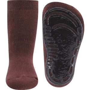 Ewers - SoftStep Uni - Antislipsokken - Mahonie - 1 Paar met Rubberen Zool
