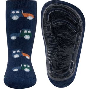 EWERS - Antislip Kindersokken - Navy - Tractorprint