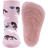 Ewers - Antislip Kindersokken - Camel - Paardenprint - Comfortabel en Veilig