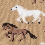 Ewers - Antislip Kindersokken - Camel - Paardenprint - Comfortabel en Veilig