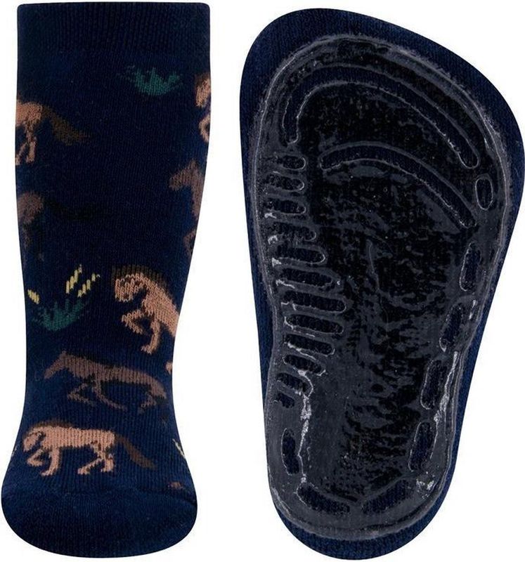 Ewers - Antislip Kindersokken - Camel - Paardenprint - Comfortabel en Veilig