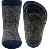 Antislipsokken - Donkerblauw - Met Glittergaren
