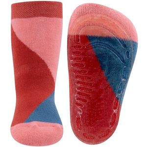 Antislipsokken Kleurvlakken Roze/Rood/Blauw - 23/24