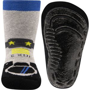 Antislipsok Ewers met Atronaut - Zwart/Lichtgrijs met Blauwe Rand-23/24