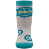 Ewers - Antislip Sokken - Light Blue - Met Smiley Print