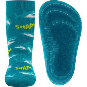 Ewers - Antislip Sokken - Blauw - Haaienprint
