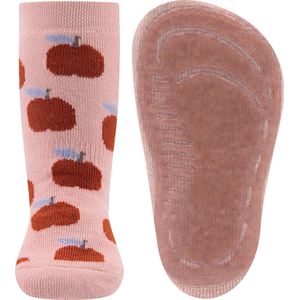 Ewers Antislipsok Lichtroze met Appeltjes - Siliconenzool-31/34