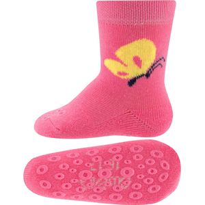Ewers Antislipsok Roze met Vlinder - Antislip Noppen-16/17