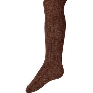 Ewers - Kindermaillot - Mahagoni-gold - Katoen - Ribmotief met Glitter