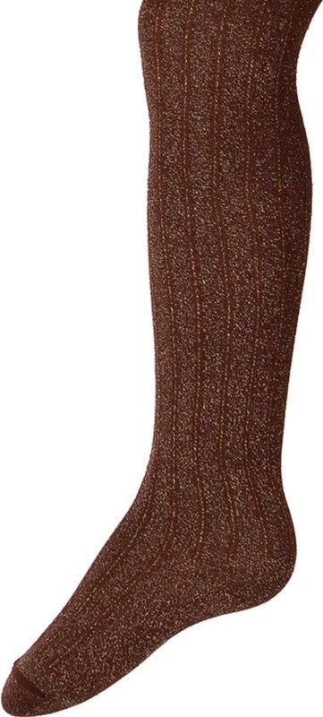 Ewers - Kindermaillot - Mahagoni-gold - Katoen - Ribmotief met Glitter