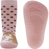 Ewers - Antislipsok - Donkergrijs - Egeltje & Stippen - Siliconenzool