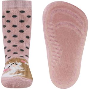 Ewers - Antislipsok - Donkergrijs - Egeltje & Stippen - Siliconenzool