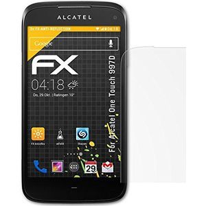 atFoliX displaybeschermfolie Alcatel One Touch 997D Dual Sim (3 stuks) - FX-antireflex, antireflecterende premium beschermfolie