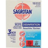 Sagrotan - Sanitaire Doekjes - Wit - 15 Stuks