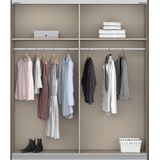 rauch Schwebetürenschrank Subito Kleiderschrank Bestseller Schlafzimmerschrank Schrank Garderobe mit 4 Spiegelelementen