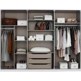 rauch Drehtürenschrank »Bellezza«, inkl. Schubkasteneinsatz, Wäscheeinteilung und weiterem Zubehör