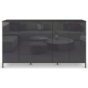 rauch Kombikommode »Kommode Türkommode Sideboard Kombikommode FLIPP mit Glasfront«, (Breite 200 cm mit 4 Einlegeböden), 3-türig mit 5 Schubladen und Soft-Close-Funktion sowie Glasfront