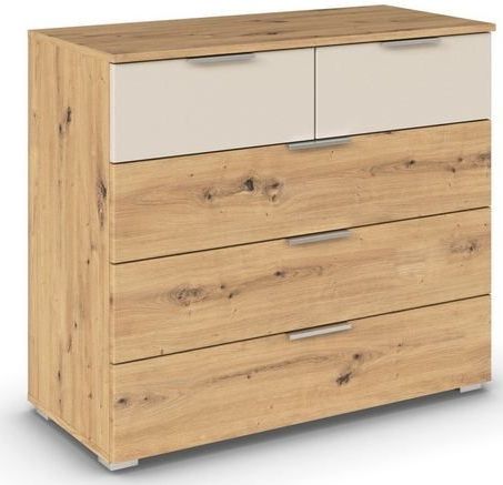 rauch Schubkastenkommode Monza Sideboard Kommode Wäscheschrank, mit 5 geräumigen Schubkästen in trendigen Farbkombinationen