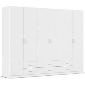 rauch Draaideurkast Kledingkast kast garderobe linnenkast GAMMA in 3 breedtes met 6 lades, in eenvoudig design topseller made in germany