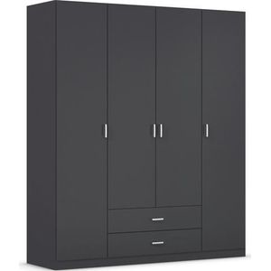 rauch Draaideurkast Kledingkast kast garderobe linnenkast GAMMA in 3 breedtes met 6 lades, in eenvoudig design topseller made in germany