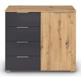 rauch Schubkastenkommode »Monza Kommode Sideboard Wäscheschrank«, mit 4 geräumigen Schubkästen in trendigen Farbkombinationen