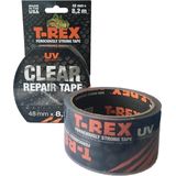 T-Rex 820-48 Clear plakband – transparante, weerbestendige folietape voor onzichtbaar repareren en fixeren – 48 mm x 8,2 m