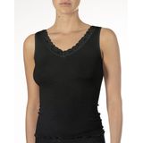 Nina von C. - Dames Hemd - Zwart - Merino Wollen Ondergoed - Warm Onderhemd