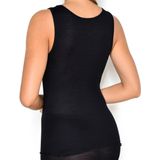 Nina von C. - Dames Hemd - Zwart - Merino Wollen Ondergoed - Warm Onderhemd