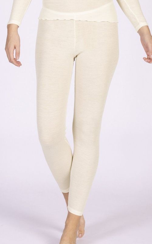 Nina von C - Merino Wollen Thermo Legging - Champagne - 70% Merino-Wol, 30% Zijde