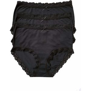 Nina von C - Taillesslip - 3-Pack - Zwart - Katoen/Modal