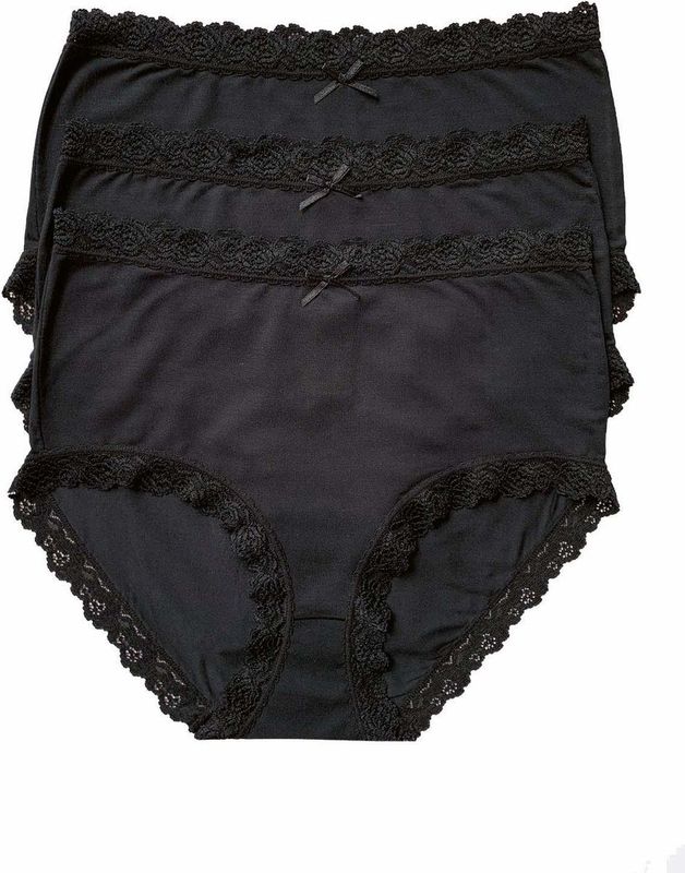 Nina von C - Taillesslip - Slips - Zwart - 3-pack - 95% Modal, 5% Elastaan