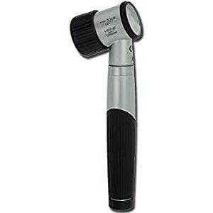Heine Mini 3000 LED Dermatoscoop Contactplaat, schaalverdeling, handgreep