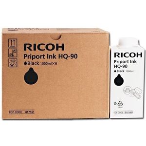 Ricoh HQ90L (817161) inktcartridge zwart 6 stuks (origineel)