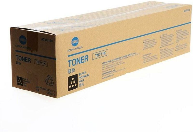 Konica Minolta Toner - TN-711K - Zwart
