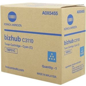 Konica Minolta - TNP-51C - Toner - Cyaan - Origineel - 5000 Pagina's