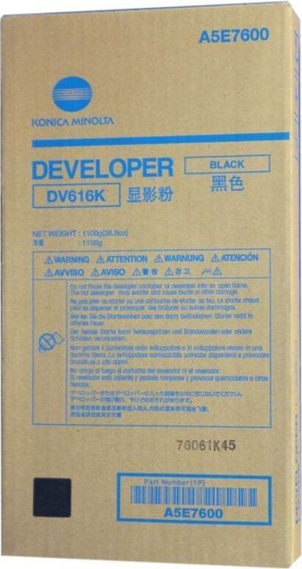 Konica Minolta - DV-616K - Developer - Zwart - Capaciteit 850.000 pagina's