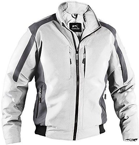 KÜBLER® Herren Arbeitsjacke 1367 weiß, anthrazit Größe XL