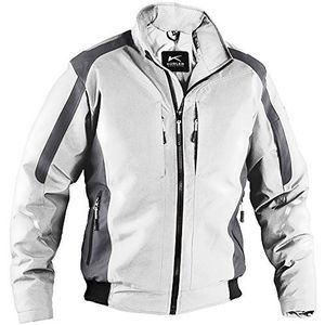Kubler 11675319-1097-4XL weerjack Classiq Size 4XL in wit/antraciet 4Xl White/Anthracite