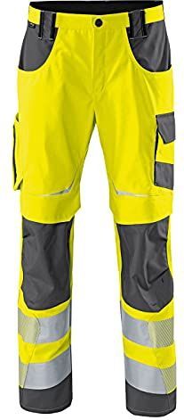 KÜBLER® unisex Warnschutzhose REFLECTIQ warngelb, anthrazit Größe 64