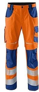 KÜBLER® unisex Warnschutzhose REFLECTIQ orange, kornblau Größe 50
