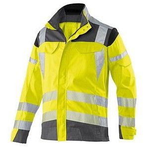 KÜBLER® unisex Warnjacke REFLECTIQ warngelb, anthrazit Größe 27