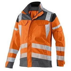 KÜBLER® unisex Warnjacke REFLECTIQ warnorange, anthrazit Größe 24