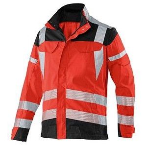 KÜBLER® unisex Warnjacke REFLECTIQ rot, schwarz Größe 64
