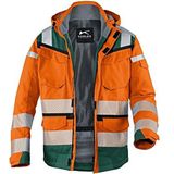 KÜBLER® unisex Warnjacke Winter REFLECTIQ orange, moosgrün Größe XL