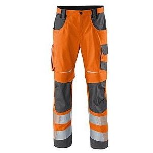 KÜBLER® unisex Warnschutzhose REFLECTIQ warnorange, anthrazit Größe 54